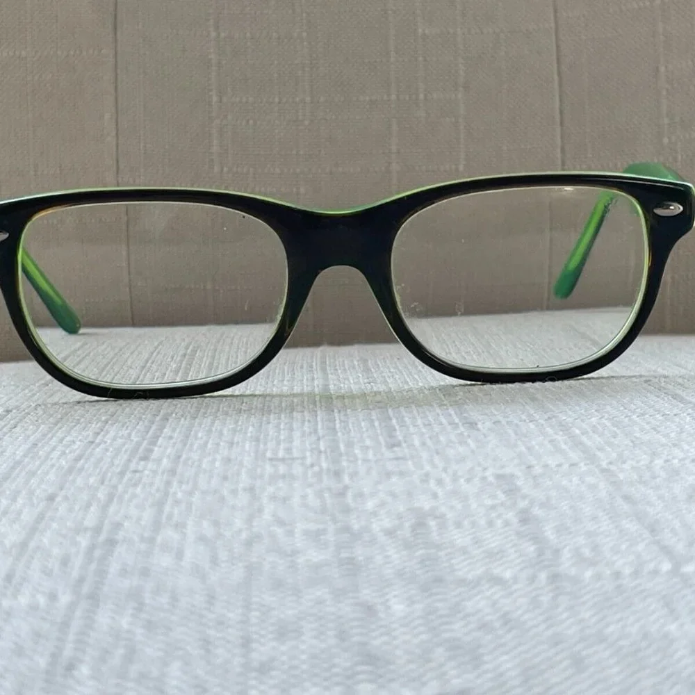 Ray-Ban Youth Eyeglasses, Black/Green RB1555 3665 46[]16 125 Glasses Frame